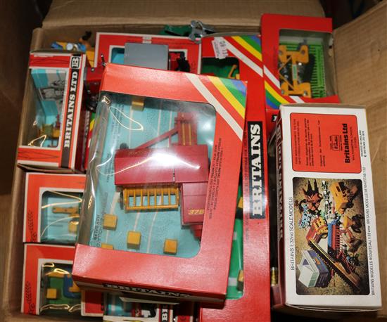 Collection of Britains Argricultural machinery models, boxed